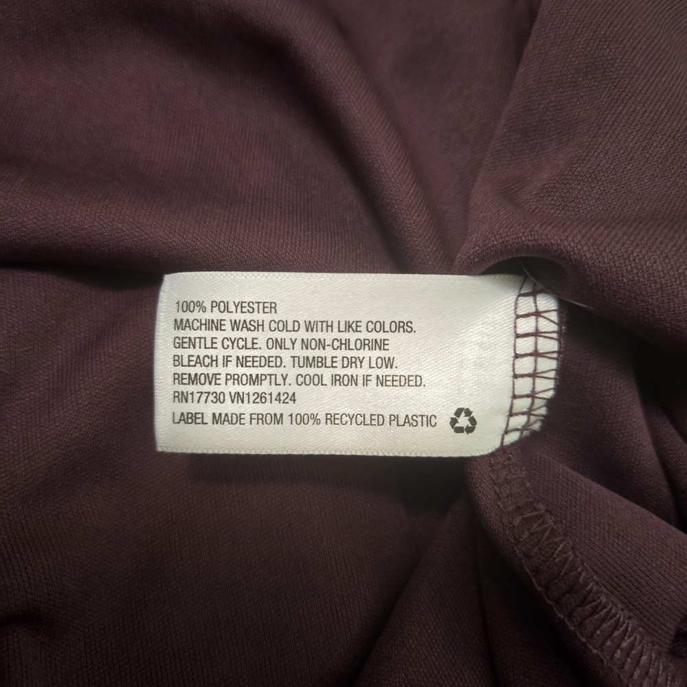 Xhilaration A Line Dress Plum Short Flutter Sleeve Zipper Criss Cross Y2K Small - Picture 8 of 12